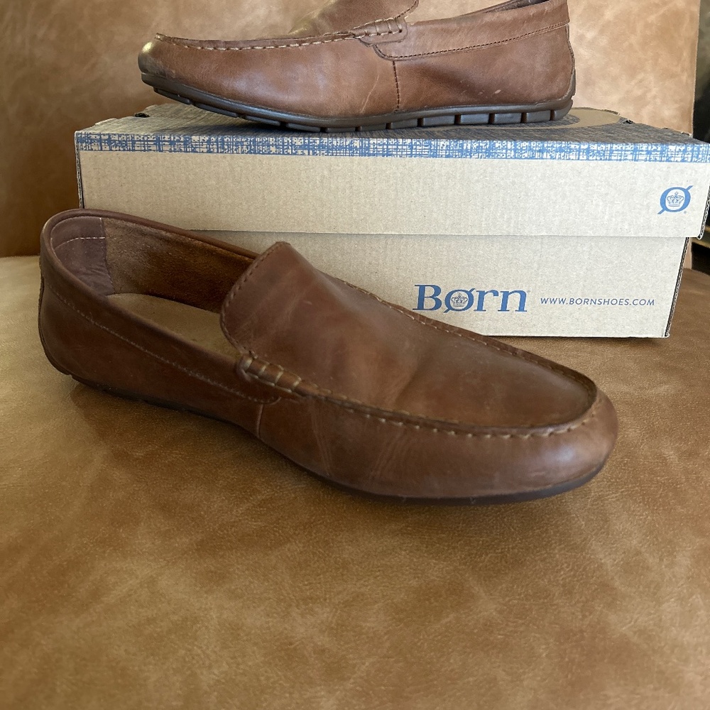 Men’s Born Allan Tan Leather Loafers Gem
